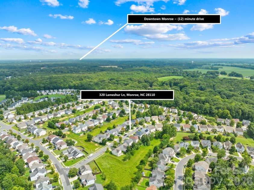 320 Lameshur Lane, Monroe, NC 28110.  MLS# CAR4409499, YatesRealty ID 46318. 
