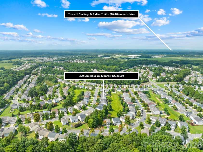 320 Lameshur Lane, Monroe, NC 28110.  MLS# CAR4409499, YatesRealty ID 46318. 