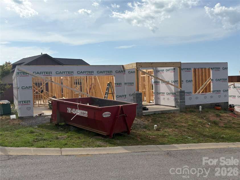 178 Waightstill Drive, Arden, NC 28704.  MLS# CAR4400152, YatesRealty ID 46321. Lot 22 Foundation and Framing Underway