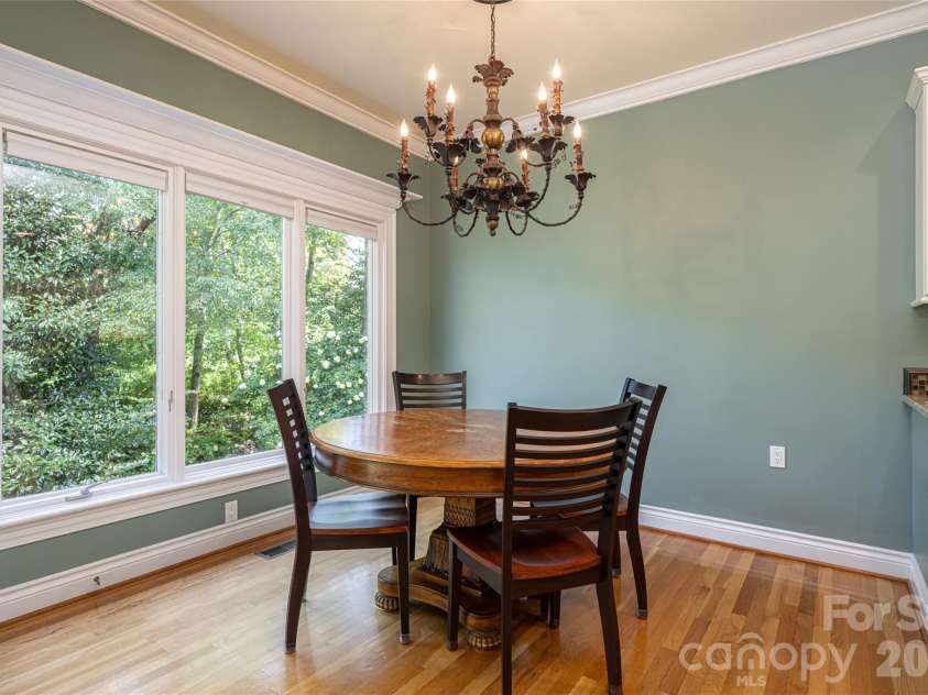 8 Clovelly Way, Asheville, NC 28803.  MLS# CAR4415587, YatesRealty ID 46324. Breakfast nook off kitchen