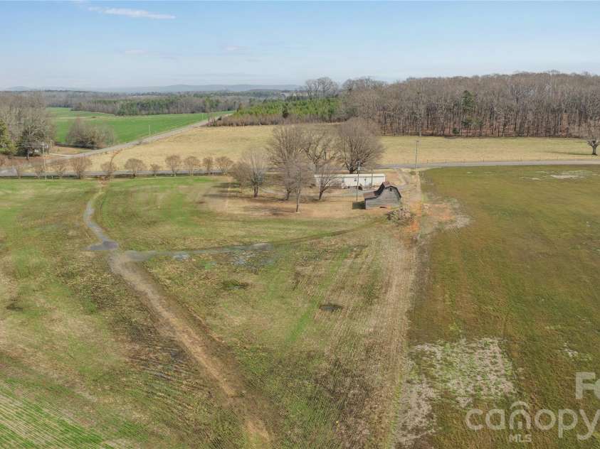 5750 New Hope Road, Denton, NC 27239.  MLS# CAR4350091, YatesRealty ID 4633. Aerial