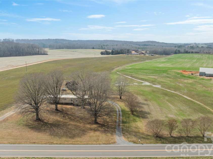 5750 New Hope Road, Denton, NC 27239.  MLS# CAR4350091, YatesRealty ID 4633. Aerial