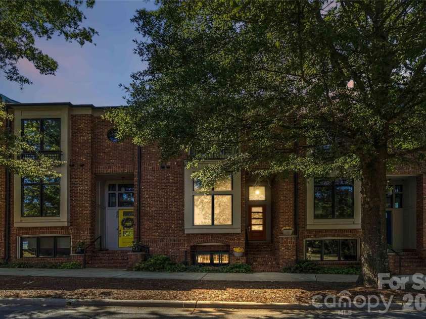416 33rd Street, Charlotte, NC 28205.  MLS# CAR4427456, YatesRealty ID 46332. Front with twilight edits