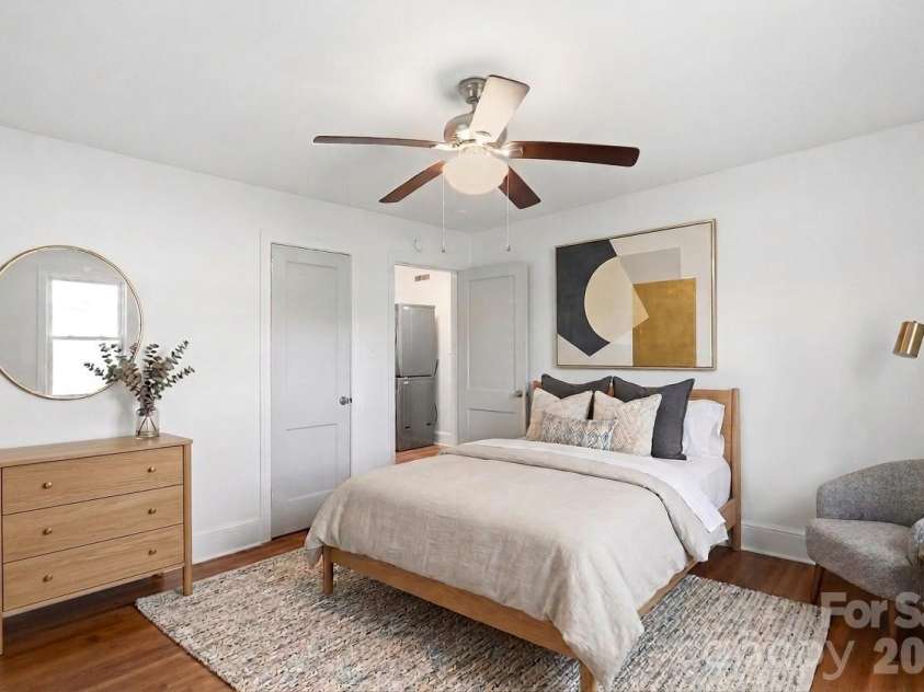 1506 Coker Avenue, Charlotte, NC 28208.  MLS# CAR4415832, YatesRealty ID 46337. Virtually staged guest bedroom