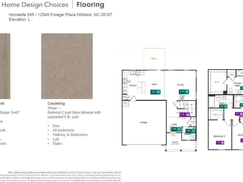 12559 Forager Place, Midland, NC 28107.  MLS# CAR4417360, YatesRealty ID 46350. Flooring Options