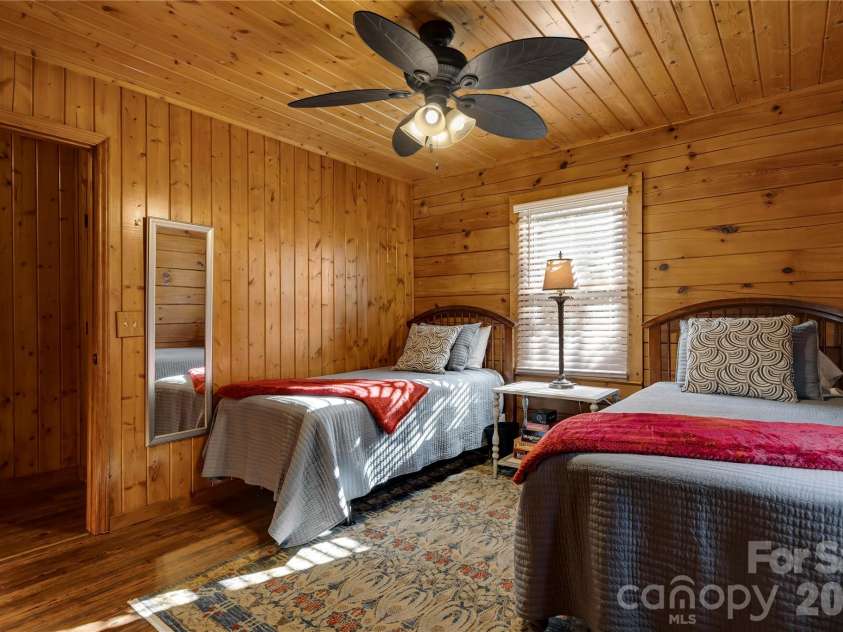 398 Locust Drive, Maggie Valley, NC 28751.  MLS# CAR4416894, YatesRealty ID 46368. 2nd bedroom