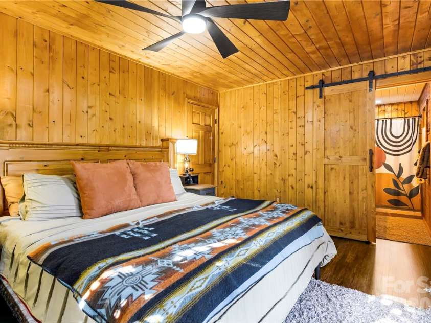 398 Locust Drive, Maggie Valley, NC 28751.  MLS# CAR4416894, YatesRealty ID 46368. Primary suite
