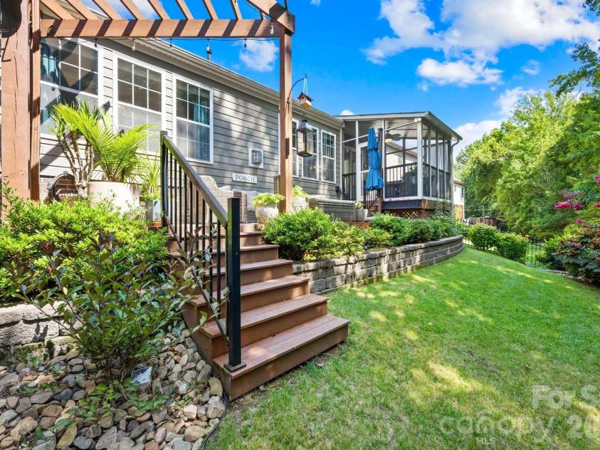 198 Rustling Waters Drive, Mooresville, NC 28117.  MLS# CAR4415930, YatesRealty ID 46382. Backyard