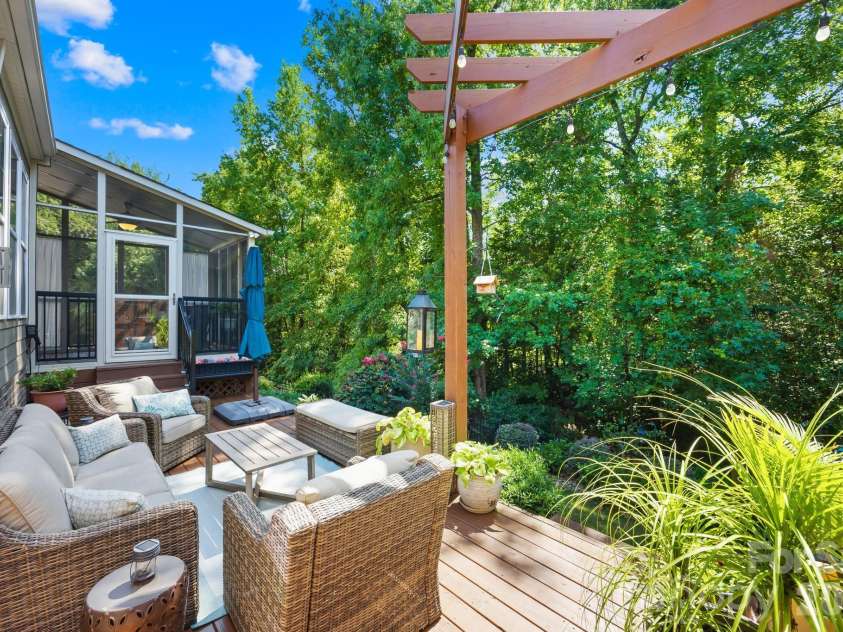 198 Rustling Waters Drive, Mooresville, NC 28117.  MLS# CAR4415930, YatesRealty ID 46382. Oversized deck