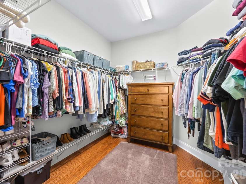 198 Rustling Waters Drive, Mooresville, NC 28117.  MLS# CAR4415930, YatesRealty ID 46382. Primary closet