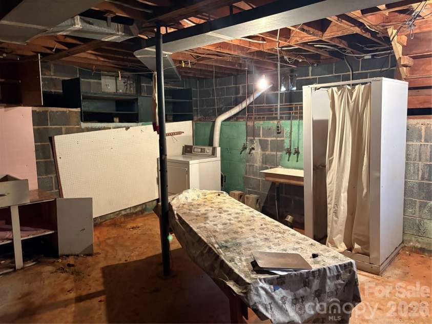 1308 Salem Road, Morganton, NC 28655.  MLS# CAR4417448, YatesRealty ID 46390. Unfinished Basement