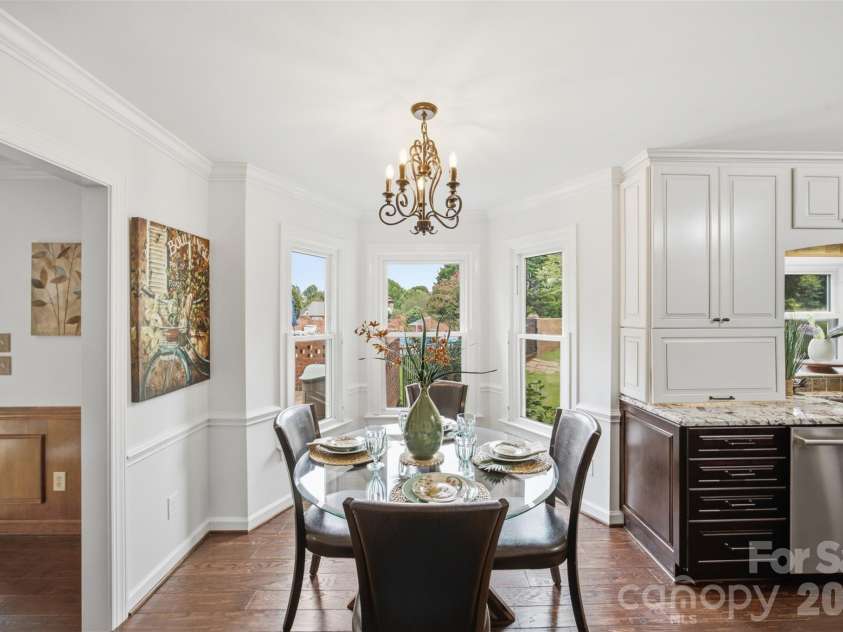 1511 Prancer Lane, Gastonia, NC 28056.  MLS# CAR4412780, YatesRealty ID 46391. Breakfast room overlooking pool