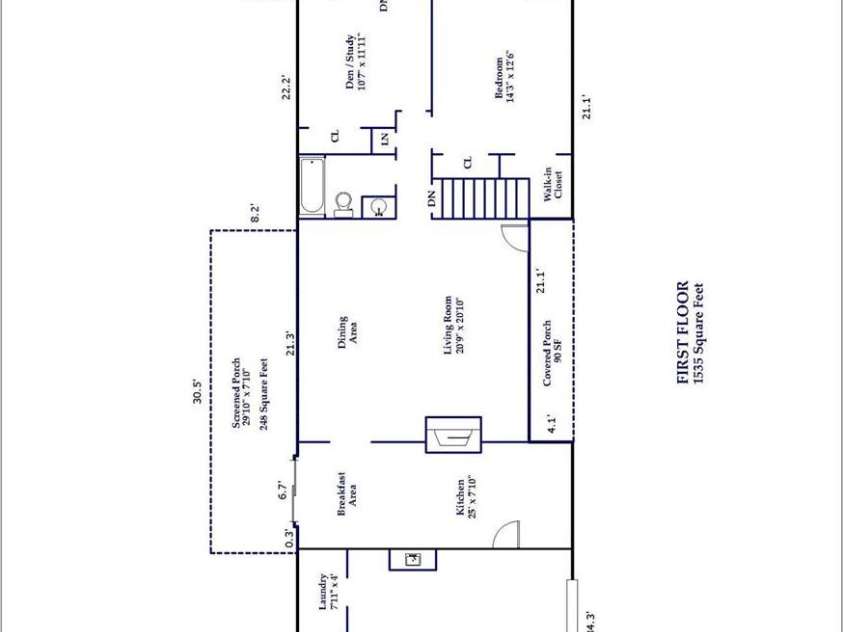 327 Summit Road, Tryon, NC 28782.  MLS# CAR4417439, YatesRealty ID 46395. Floor plan of the main level