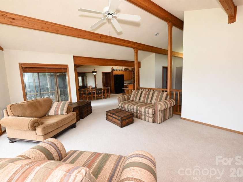 3711 Blendwood Lane, Hickory, NC 28601.  MLS# CAR4413481, YatesRealty ID 46403. Main Level  Living Room-Dining Area and Kitchen