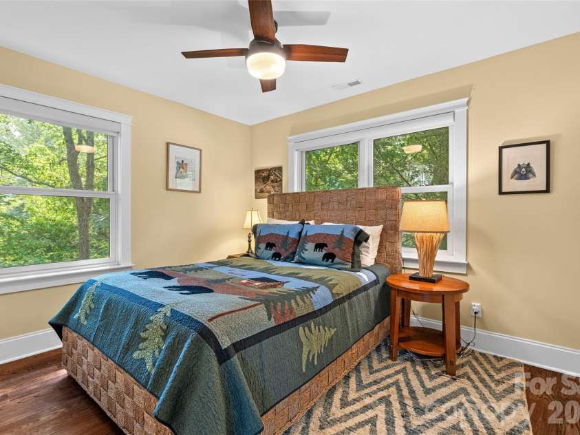 45 Logan Circle, Asheville, NC 28806.  MLS# CAR4415397, YatesRealty ID 46405. Third guest bedroom with abundant natural light.