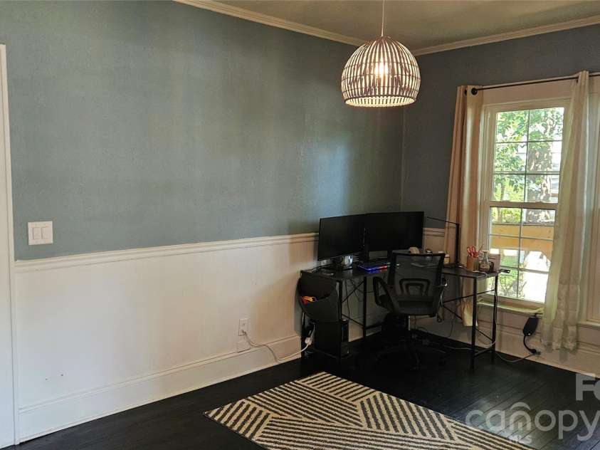 607 3rd Street, Spencer, NC 28159.  MLS# CAR4408591, YatesRealty ID 46408. Formal dining room, used as office