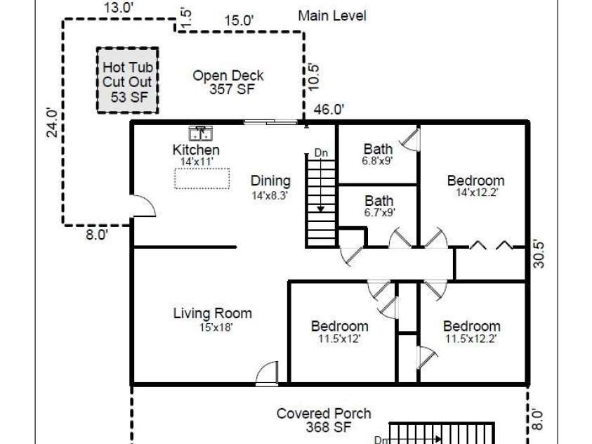 271 Breton Ridge Road, Leicester, NC 28748.  MLS# CAR4284121, YatesRealty ID 4642. Main Floor
