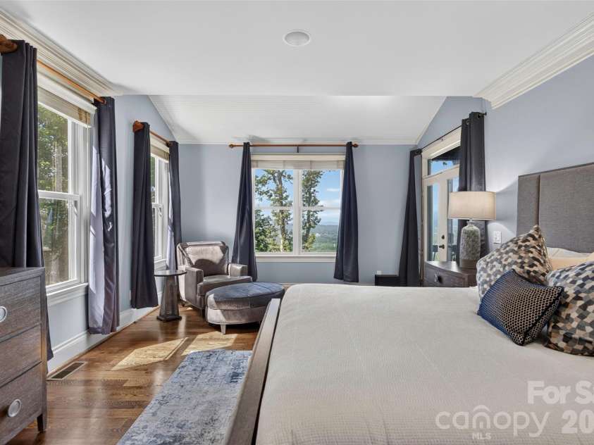 851 Sunlight Ridge Drive, Hendersonville, NC 28792.  MLS# CAR4416589, YatesRealty ID 46430. Master Bedroom