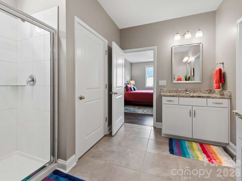 78 Fox Cove Road, Hendersonville, NC 28792.  MLS# CAR4415476, YatesRealty ID 46435. Primary Bathroom