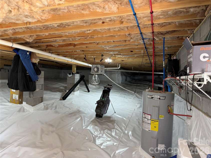 77 Horizon Way, Alexander, NC 28701.  MLS# CAR4411841, YatesRealty ID 46465. Spacious Encapsulated Crawl Space