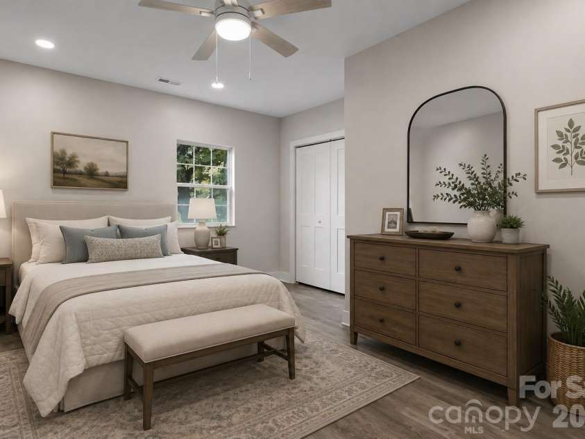 605 Kings Mountain Street, Clover, SC 29710.  MLS# CAR4416058, YatesRealty ID 46467. VIRTUALLY STAGED bedroom 1