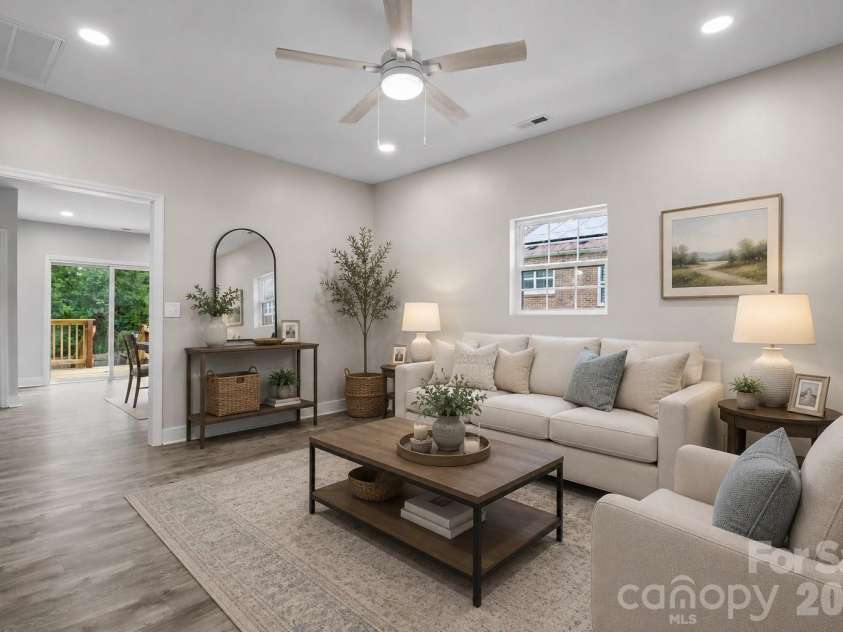 605 Kings Mountain Street, Clover, SC 29710.  MLS# CAR4416058, YatesRealty ID 46467. VIRTUALLY STAGED living room