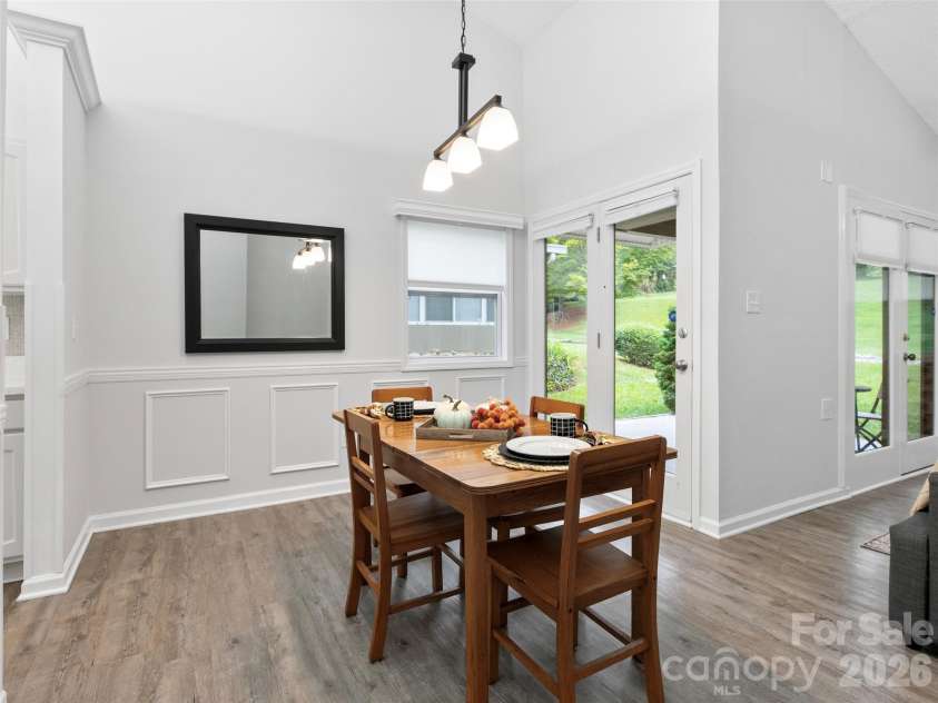 4 Tisha Lane, Hendersonville, NC 28739.  MLS# CAR4416809, YatesRealty ID 46470. Dining to patio
