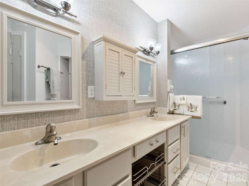 4 Tisha Lane, Hendersonville, NC 28739.  MLS# CAR4416809, YatesRealty ID 46470. Primary bath with new shower