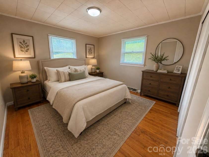 175 Hampshire Drive, Waynesville, NC 28786.  MLS# CAR4408453, YatesRealty ID 46477. Virtually Staged Bedroom 1