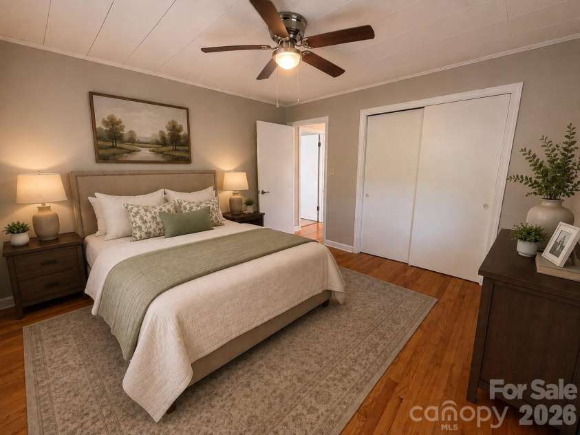 175 Hampshire Drive, Waynesville, NC 28786.  MLS# CAR4408453, YatesRealty ID 46477. Virtually Staged Bedroom 2