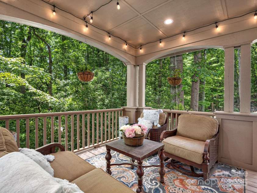 202 Bent Pine Trace, Hendersonville, NC 28739.  MLS# CAR4308602, YatesRealty ID 4648. Covered Porch