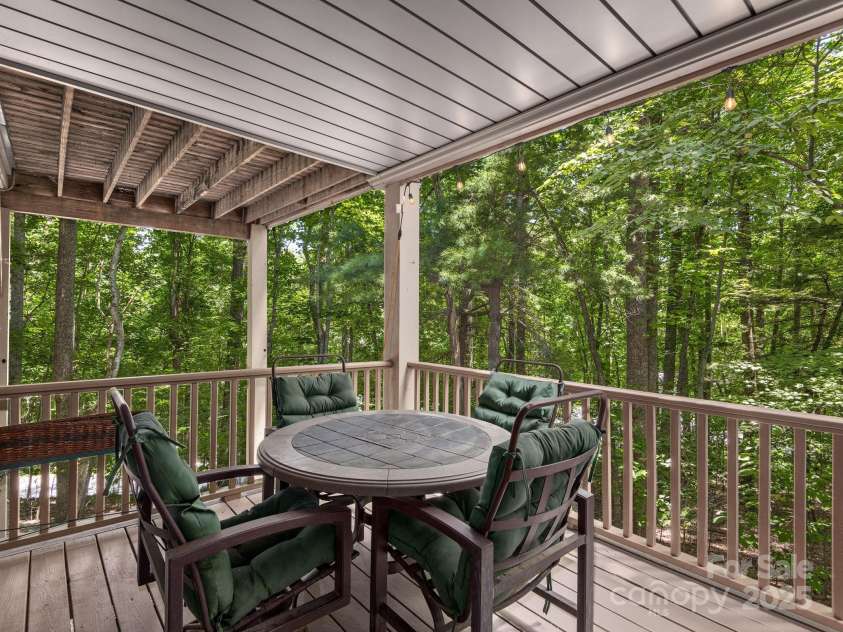 202 Bent Pine Trace, Hendersonville, NC 28739.  MLS# CAR4308602, YatesRealty ID 4648. Lower Level Porch off the Office