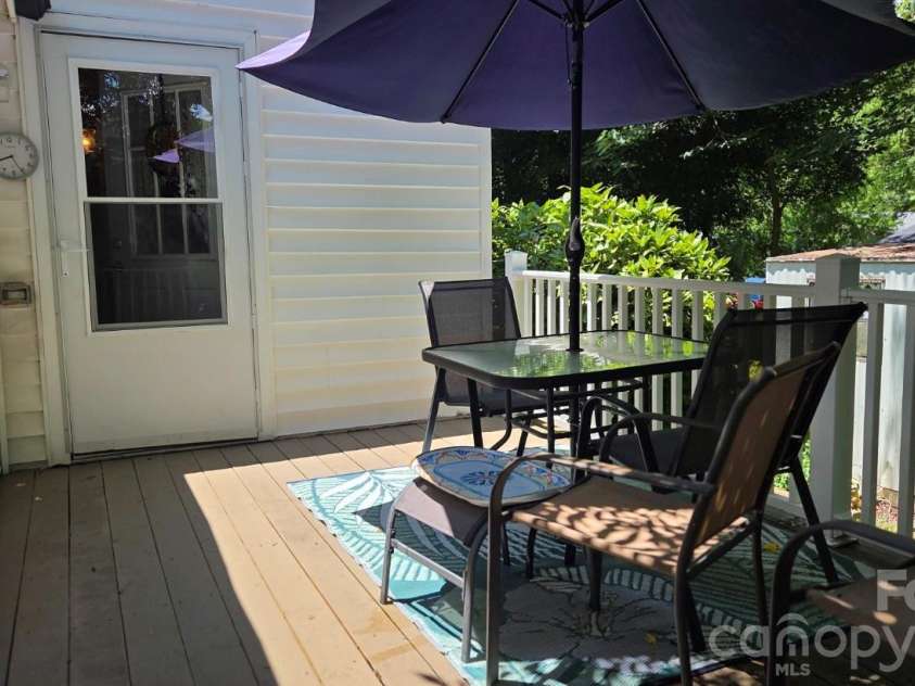 809 Alexander Street, Lincolnton, NC 28092.  MLS# CAR4395562, YatesRealty ID 46489. Back deck
