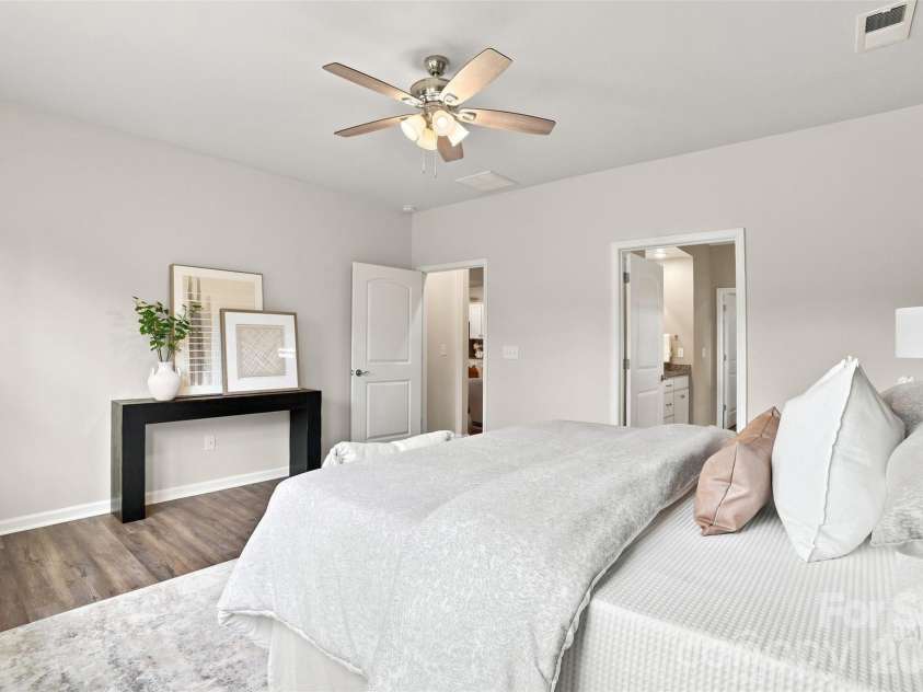 3065 Rosseau Lane, Mount Holly, NC 28120.  MLS# CAR4417646, YatesRealty ID 46493. Primary bedroom
