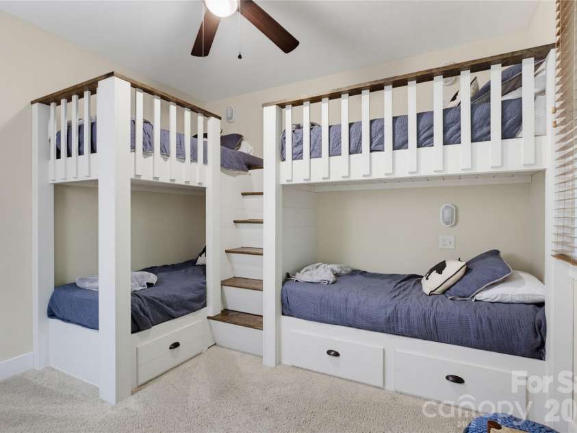 298 Hedgewood Drive, Tuckasegee, NC 28783.  MLS# CAR4393435, YatesRealty ID 46529. Easy access to bunks at top