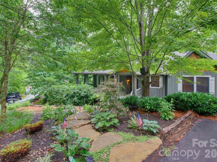 298 Hedgewood Drive, Tuckasegee, NC 28783.  MLS# CAR4393435, YatesRealty ID 46529. Landscape upgrades at entryway