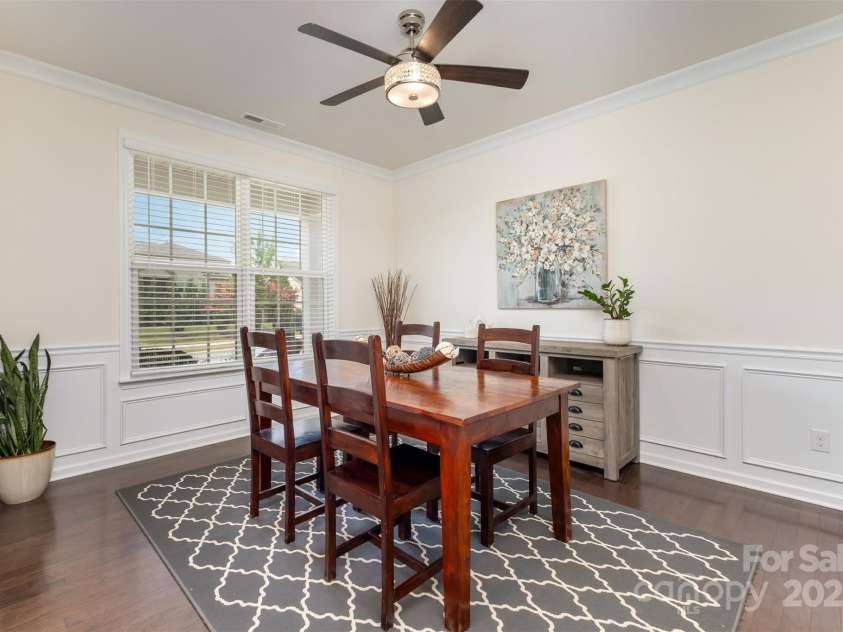 8651 Shadetree Street, Huntersville, NC 28078.  MLS# CAR4284717, YatesRealty ID 4653. Dining room