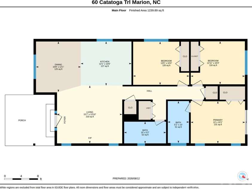 60 Catatoga Trail, Marion, NC 83452.  MLS# CAR4403563, YatesRealty ID 46556. Floor Plan