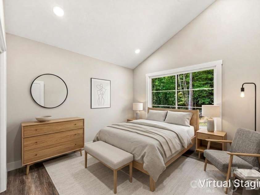 60 Catatoga Trail, Marion, NC 83452.  MLS# CAR4403563, YatesRealty ID 46556. Light-filled bedroom - virtually staged