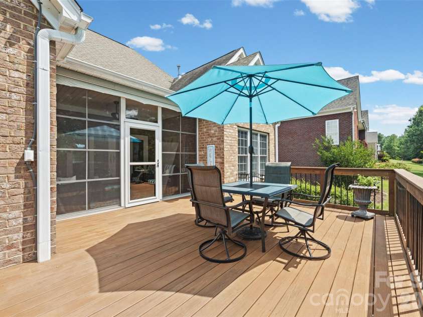 771 Cherry Hills Place, Rock Hill, SC 29730.  MLS# CAR4417475, YatesRealty ID 46566. Freshly stained deck. Enjoy relaxing up here after a long day.