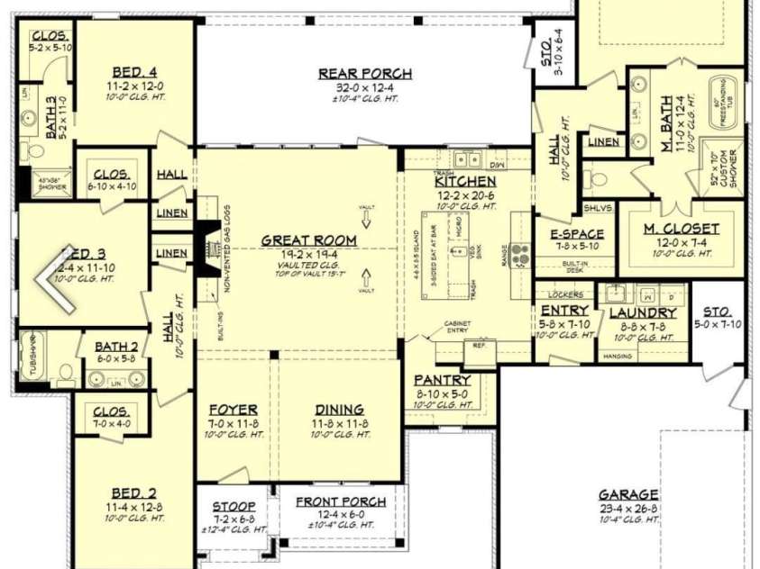 115 Augusta Lane, Shelby, NC 28150.  MLS# CAR4378533, YatesRealty ID 46613. Practical floorplan
