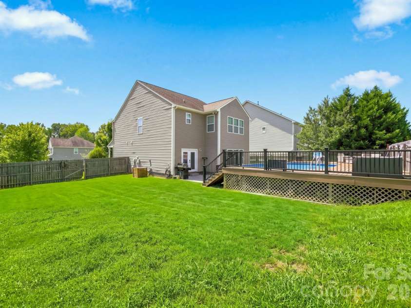 1981 Vickie Lane, Rock Hill, SC 29730.  MLS# CAR4416393, YatesRealty ID 46629. Backyard
