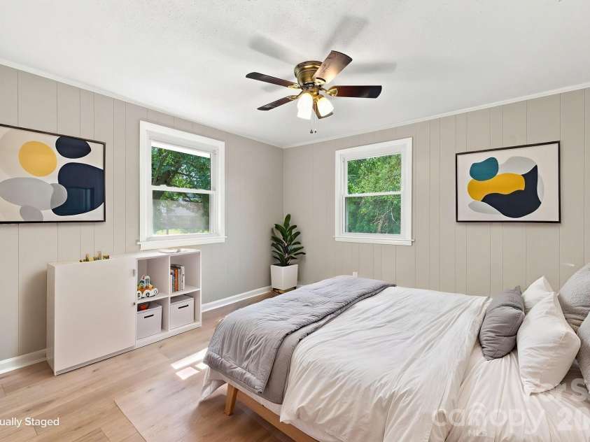 1021 Caldwell Avenue, Newton, NC 28658.  MLS# CAR4417463, YatesRealty ID 46656. Bedroom 3 virtually staged