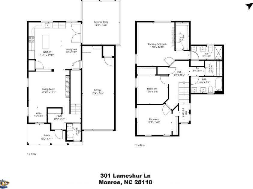 301 Lameshur Lane, Monroe, NC 28110.  MLS# CAR4404229, YatesRealty ID 46662. 