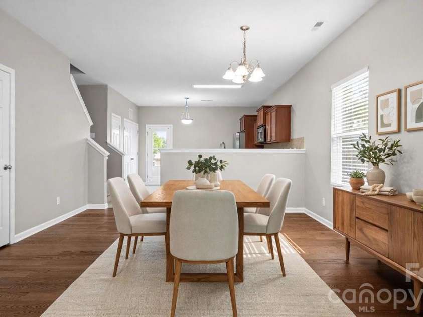 5310 Elessar Place, Charlotte, NC 28212.  MLS# CAR4417527, YatesRealty ID 46669. Dining Virtually Staged