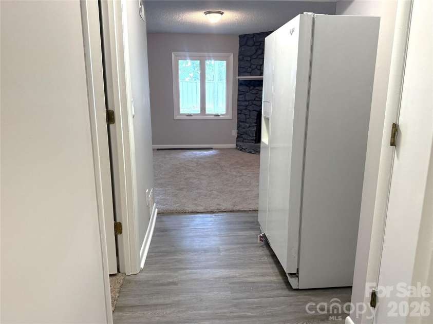 22 Hollybrook Drive, Asheville, NC 28803.  MLS# CAR4233748, YatesRealty ID 46673. Lower Level Hall/Kitchenette