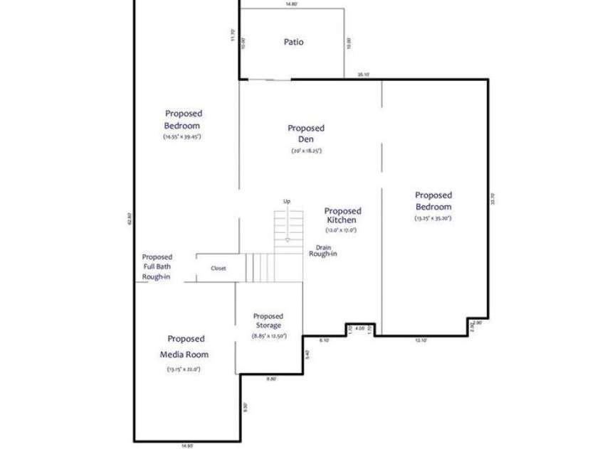 16617 Cozy Cove Road, Charlotte, NC 28278.  MLS# CAR4227444, YatesRealty ID 4668. 2,236 Sq.Ft.Unfinished Basement- Framed and Plumbed