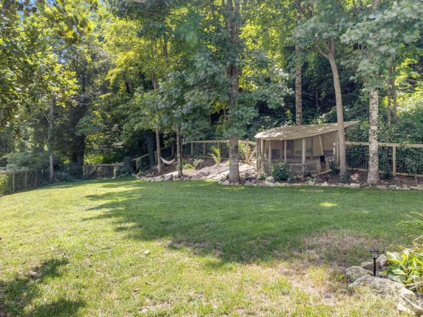 1772 NC 9 Highway, Black Mountain, NC 28711.  MLS# CAR4417247, YatesRealty ID 46683. Hammock for lazy afternoons reading music or napping