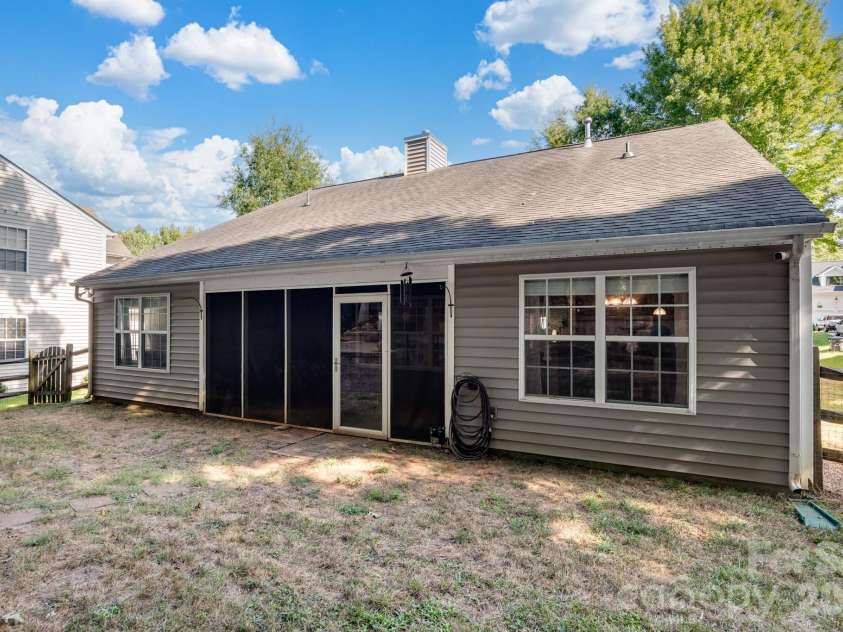 4311 Wiregrass Road, Indian Land, SC 29707.  MLS# CAR4416404, YatesRealty ID 46688. Back of House