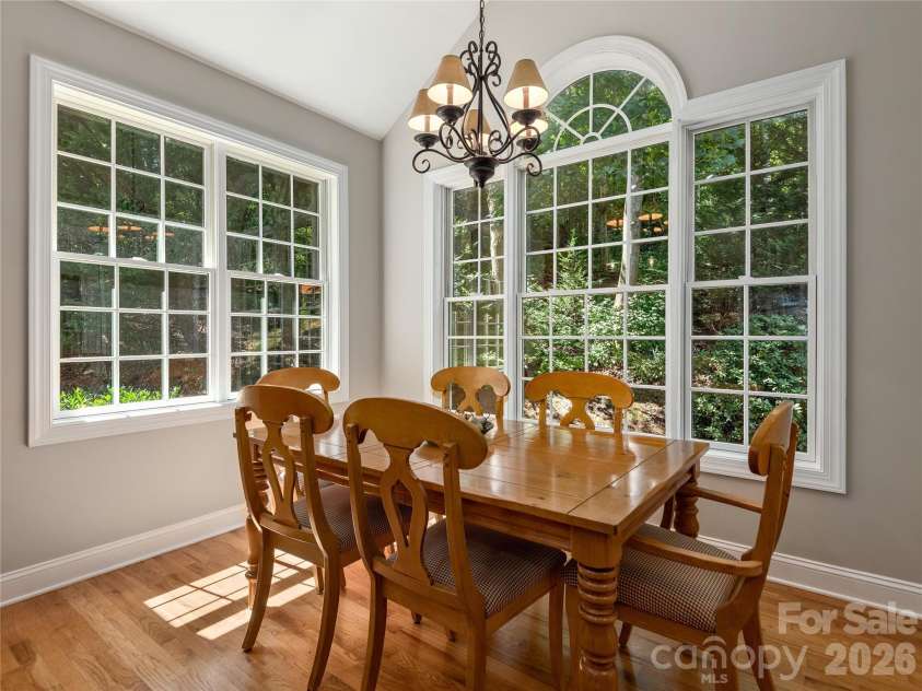 314 Summerset Drive, Clyde, NC 28721.  MLS# CAR4417717, YatesRealty ID 46689. Breakfast Area